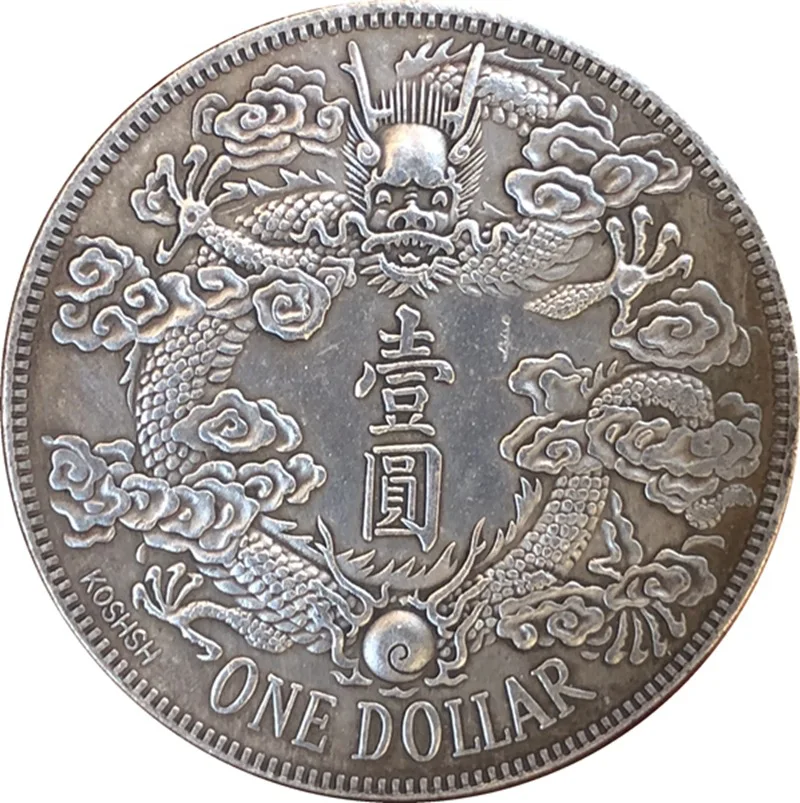 Chinese Vintage Dragon Silver Plated Coin REPLICA Crafts Magic Collectibles Coin Lucky Fortune Toy Coins Christmas Gifts
Chinese Vintage Dragon Silver Plated Coin REPLICA Crafts Magic Collectibles Coin Lucky Fortune Toy Coins Christmas Gifts