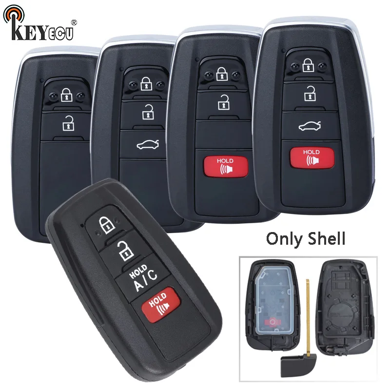 KEYECU for Toyota Camry Prius Prime C-HR Land Cruiser Prado Samrt Remote Key Shell Case Fob 2/3/2+1/3+1Button TOY43
KEYECU for Toyota Camry Prius Prime C-HR Land Cruiser Prado Samrt Remote Key Shell Case Fob 2/3/2+1/3+1Button TOY43
