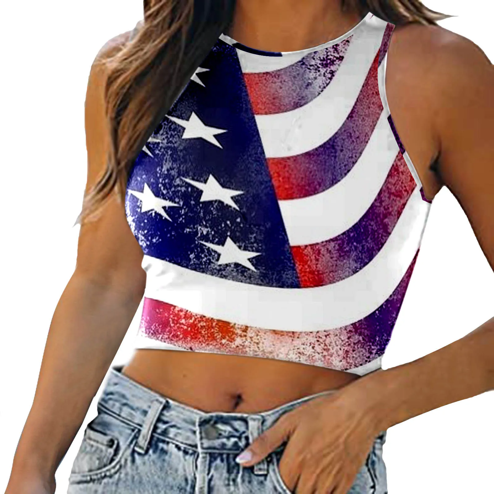 striped printing summer Women Casual Tank High Neck Sleeveless Top Skinny Crop Top Printed Summer Vest girl Tank Top Camis
striped printing summer Women Casual Tank High Neck Sleeveless Top Skinny Crop Top Printed Summer Vest girl Tank Top Camis