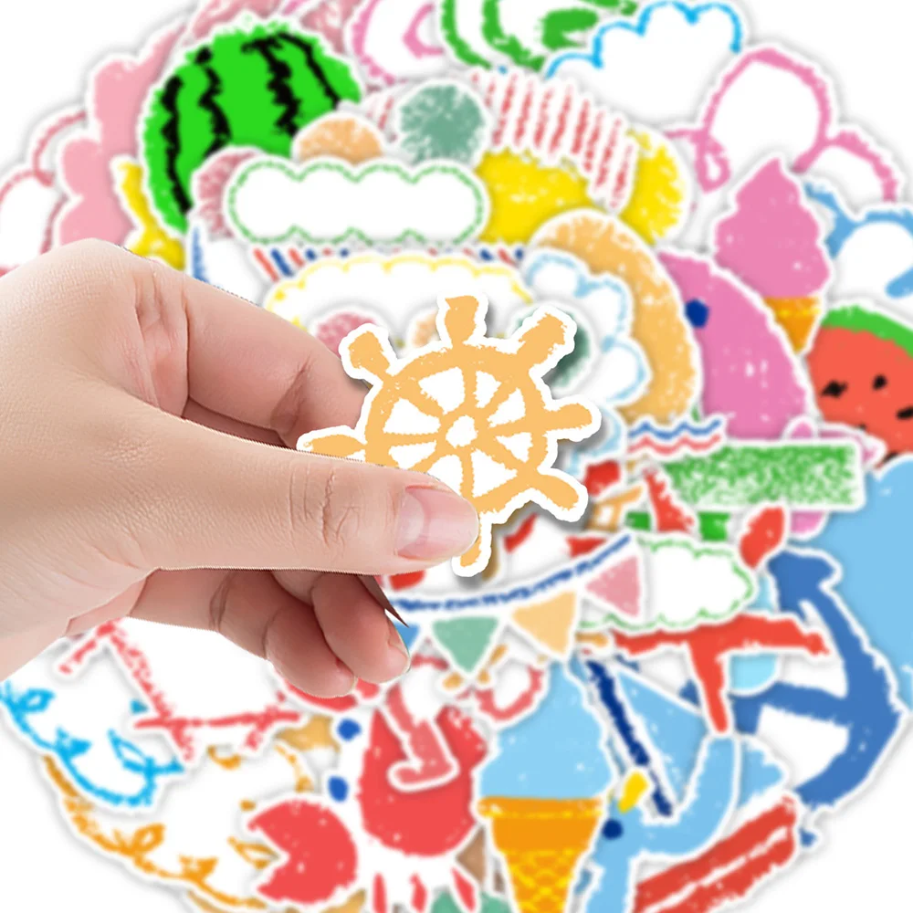 10/30/50PCS Colorful Children's Crayon Drawing Stickers DIY Laptop Luggage Skateboard Graffiti Decals Sticker for Kid Toys Gifts
10/30/50PCS Colorful Children's Crayon Drawing Stickers DIY Laptop Luggage Skateboard Graffiti Decals Sticker for Kid Toys Gifts