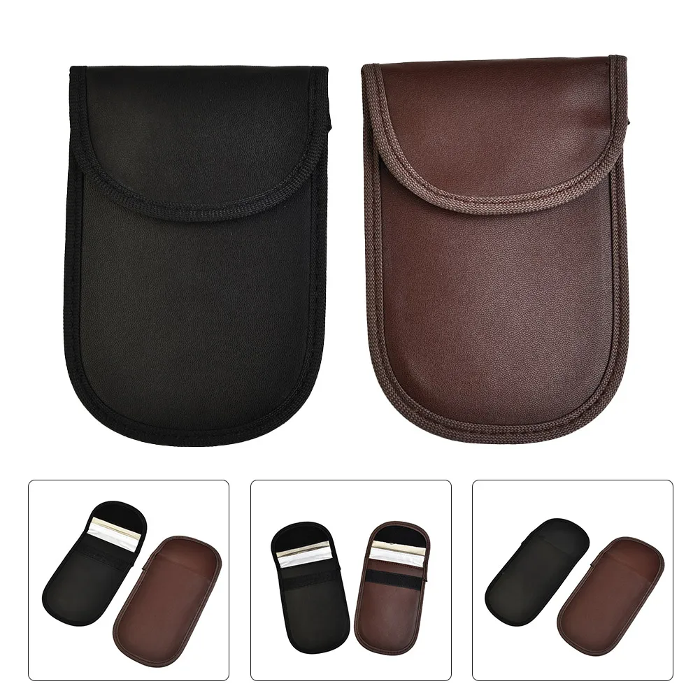 Anti-theft Black+Brown RFID Signal Blocking Pouch case Bag Smart automobile keyfobs Keyless Entry 2PCS 2pcs NEW
Anti-theft Black+Brown RFID Signal Blocking Pouch case Bag Smart automobile keyfobs Keyless Entry 2PCS 2pcs NEW