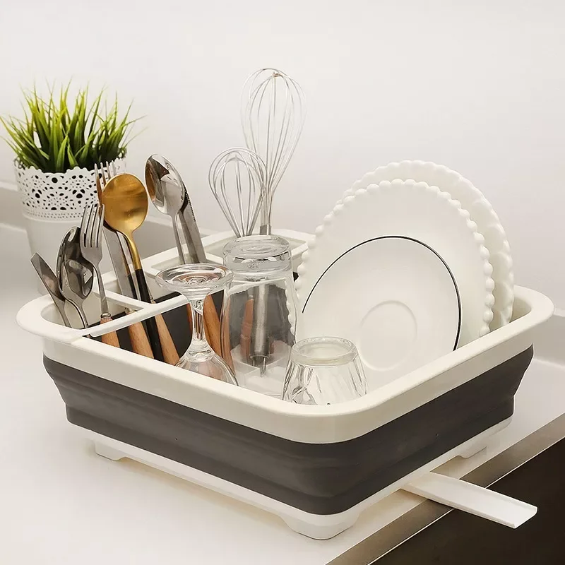 Foldable Dish Rack Kitchen Drainer Tool Bowl Tableware Plate Storage Organizer Holder Portable Fold Drying Home TPR Rack Shelf
Foldable Dish Rack Kitchen Drainer Tool Bowl Tableware Plate Storage Organizer Holder Portable Fold Drying Home TPR Rack Shelf