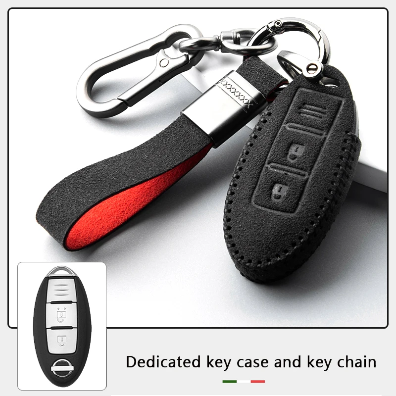 High Quality Suede Leather Car Key Case Cover For Nissan X-trail 2017-2021 Qashqai Rogue Sport Rogue 2016-2021 Altima Versa Car
High Quality Suede Leather Car Key Case Cover For Nissan X-trail 2017-2021 Qashqai Rogue Sport Rogue 2016-2021 Altima Versa Car