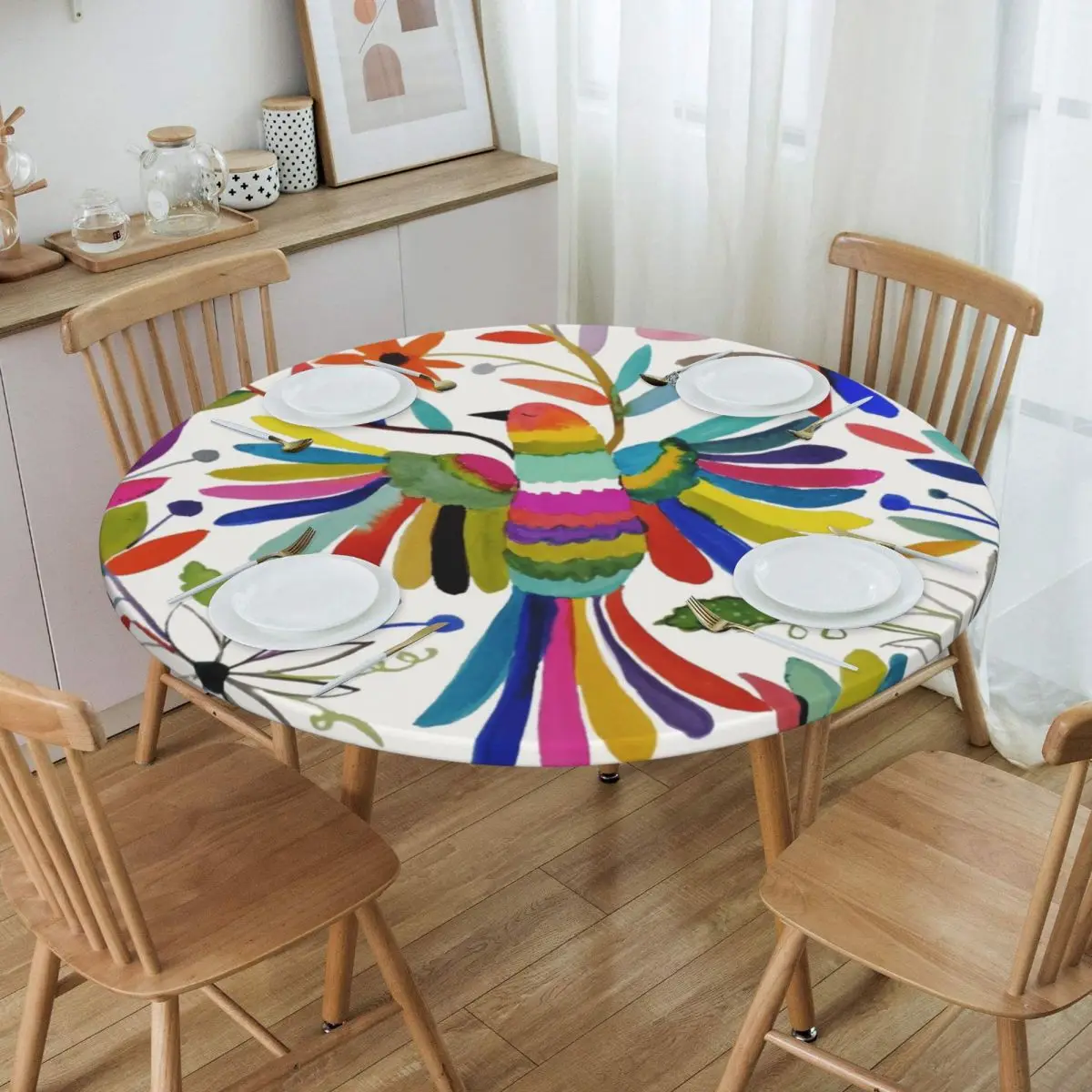 Round Waterproof Mexican Otomi Bird Table Cover Fitted Animal Embroidery Table Cloth Backed Edge Tablecloth for Dining
Round Waterproof Mexican Otomi Bird Table Cover Fitted Animal Embroidery Table Cloth Backed Edge Tablecloth for Dining
