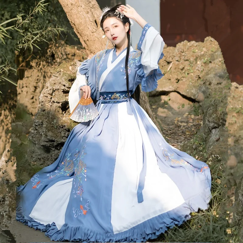 Full Set Hanfu Women Chinese Traditional Folk Costume Girl Han Dynasty Dance Wear Fairy Cosplay Oriental Ancient Prince Clothes
Full Set Hanfu Women Chinese Traditional Folk Costume Girl Han Dynasty Dance Wear Fairy Cosplay Oriental Ancient Prince Clothes