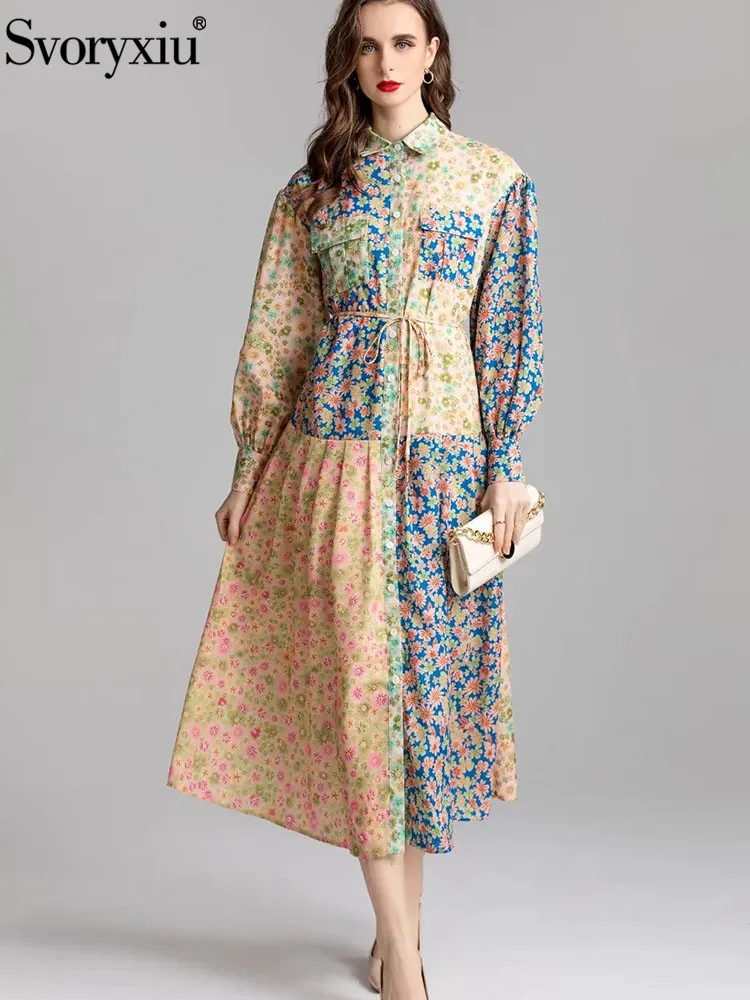 Svoryxiu 2022 Fashion Summer Vintage Gorgeous Floral Print Dress Women's Turn-down Collar Button Pockets Loose waist Midi Dress
Svoryxiu 2022 Fashion Summer Vintage Gorgeous Floral Print Dress Women's Turn-down Collar Button Pockets Loose waist Midi Dress