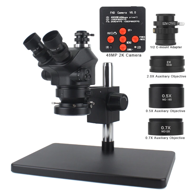48MP 2K 1080P HDMI USB видеокамера siмультифокальная 50X-100X непрерывное увеличение стерео тринокулярный микроскоп CTV адаптер линза Барлоу
48MP 2K 1080P HDMI USB видеокамера siмультифокальная 50X-100X непрерывное увеличение стерео тринокулярный микроскоп CTV адаптер линза Барлоу
