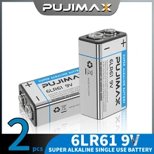 PUJIMAX PP3 1604A 240MIN 6LF22 Rectangular Battery 9V Disposable Alkaline Battery for Electronic scales Digital Camera Toy Car