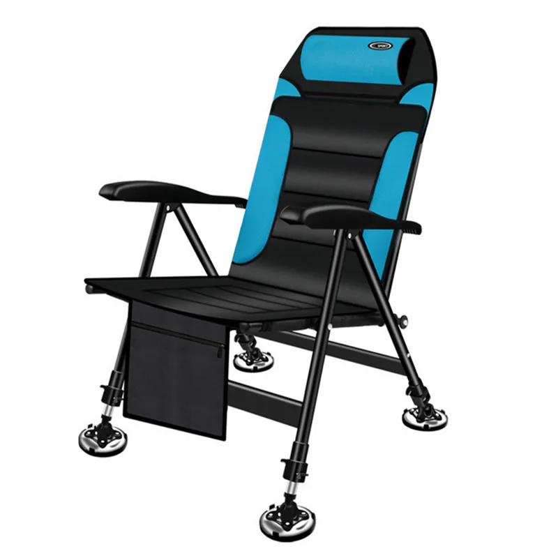 

Складное рыболовное кресло, всесезонный пляжный стул, уличное кресло из алюминиевого сплава для пикника, барбекю, кемпинга, регулируемая спинка, кресло с откидной спинкой
