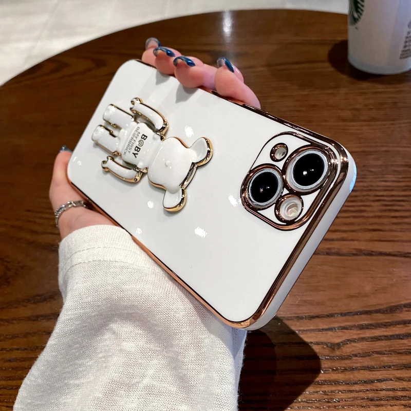 3D Luxury electroplating Japan Teddy bear Phone Case For iPhone 11 12 13 Pro Xs Max Xr X 7 8 Puls SE Cute Shockproof Soft Cover
3D Luxury electroplating Japan Teddy bear Phone Case For iPhone 11 12 13 Pro Xs Max Xr X 7 8 Puls SE Cute Shockproof Soft Cover