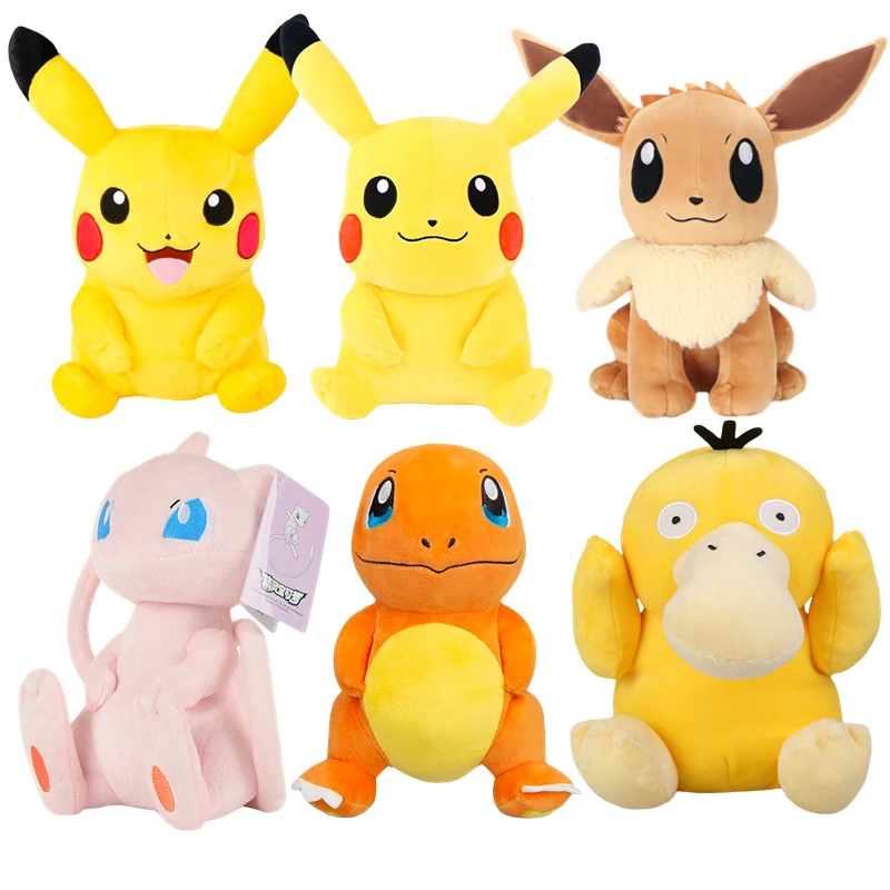 New Original Pokemon Plush Toy Pikachu Bulbasaur Squirtle Charmander Psyduck Mew Eevee Stuffed Dolls Cartoon Kids Xmas Gifts
New Original Pokemon Plush Toy Pikachu Bulbasaur Squirtle Charmander Psyduck Mew Eevee Stuffed Dolls Cartoon Kids Xmas Gifts