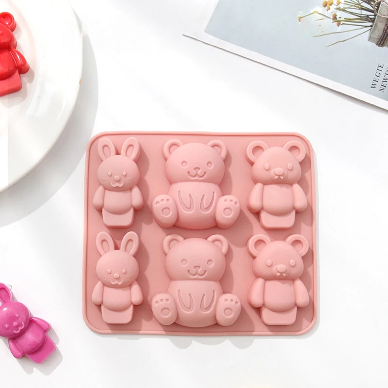 Household Kitchen Cartoon Toy Bear Silicone Mold Animal Chocolate Cake Baking Mold Children's Auxiliary Food Tools
Household Kitchen Cartoon Toy Bear Silicone Mold Animal Chocolate Cake Baking Mold Children's Auxiliary Food Tools