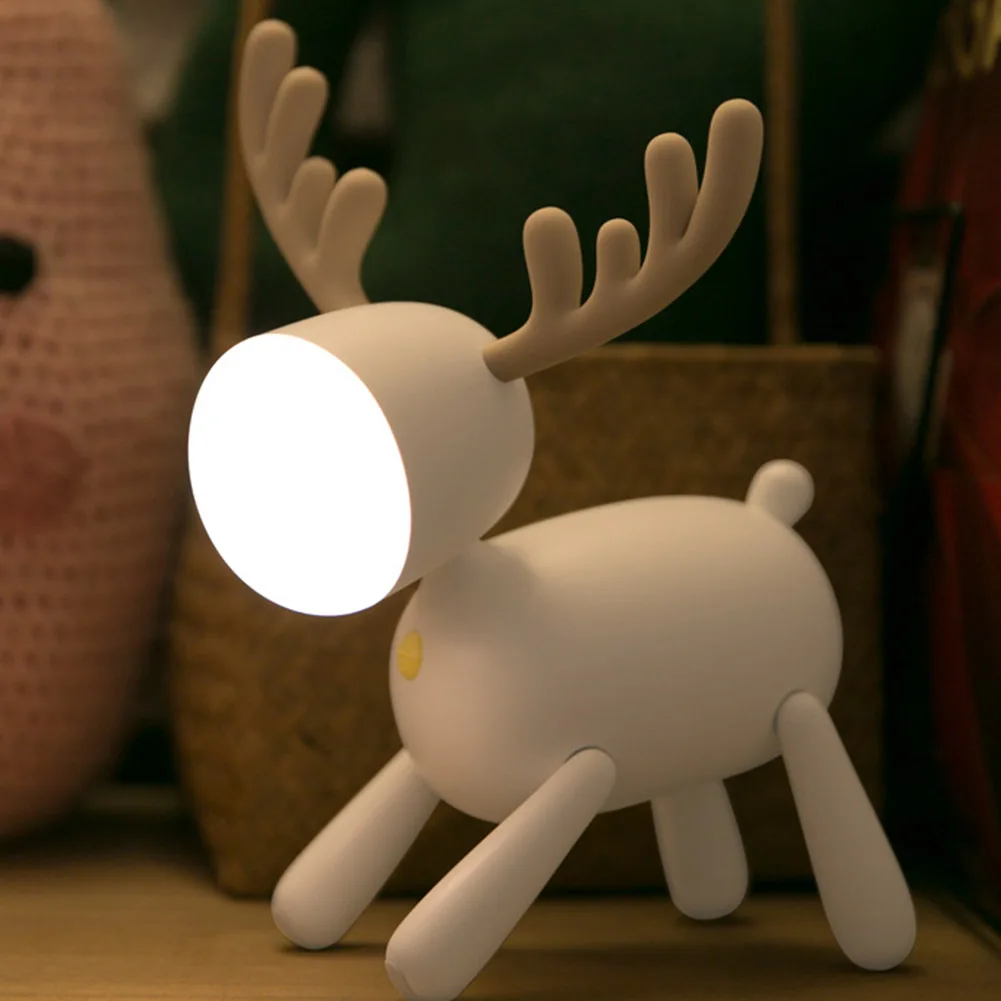 Cute Elk Table Lamp Children Nightlight Decoration Bedroom LED Creative Mini Table Light for Student Gift Eye Protection Decor
Cute Elk Table Lamp Children Nightlight Decoration Bedroom LED Creative Mini Table Light for Student Gift Eye Protection Decor