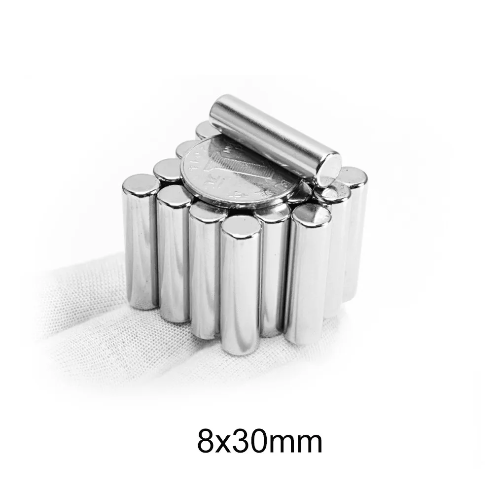 2PCS 8x30 mm Strong Magnet 8mmx30mm N35 Thick Neodymium Magnet disc Dia 8x30mm Permanent NdFeB Magnet 8*30mm
2PCS 8x30 mm Strong Magnet 8mmx30mm N35 Thick Neodymium Magnet disc Dia 8x30mm Permanent NdFeB Magnet 8*30mm