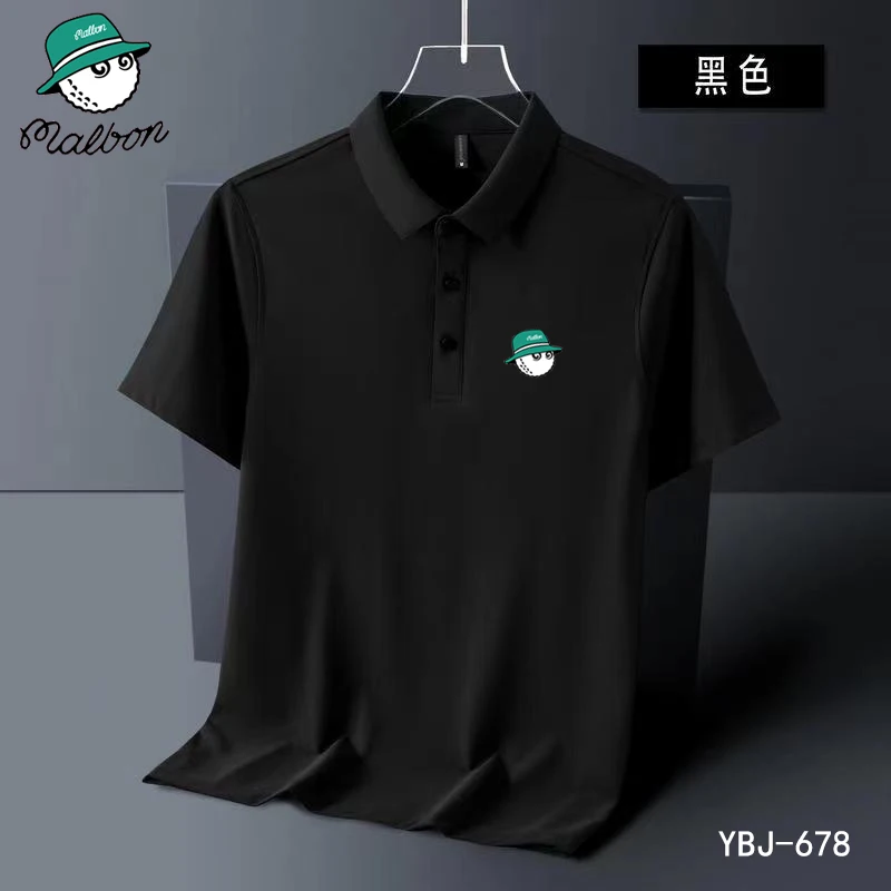 Malbon embroidered men's golf club, high-quality breathable short sleeved T-shirt, quick drying, business top, summer novelty,
Malbon embroidered men's golf club, high-quality breathable short sleeved T-shirt, quick drying, business top, summer novelty,