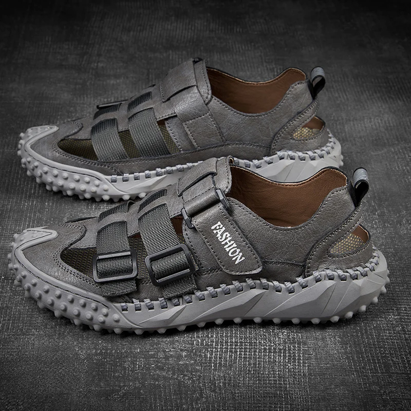 Men's Summer New Leather Beach Sandals Casual Lightweight Outdoor Comfortable Trendy All-match Shoes Breathable Flat Bottom
Men's Summer New Leather Beach Sandals Casual Lightweight Outdoor Comfortable Trendy All-match Shoes Breathable Flat Bottom