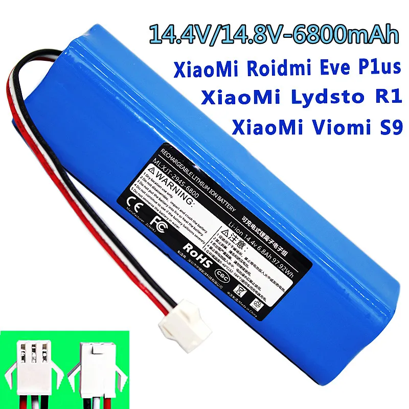 For Xiaomi roidmi Eve plus original accessories 12.8V. 6800mAh. Rechargeable lithium battery pack For replacement and repair.
For Xiaomi roidmi Eve plus original accessories 12.8V. 6800mAh. Rechargeable lithium battery pack For replacement and repair.