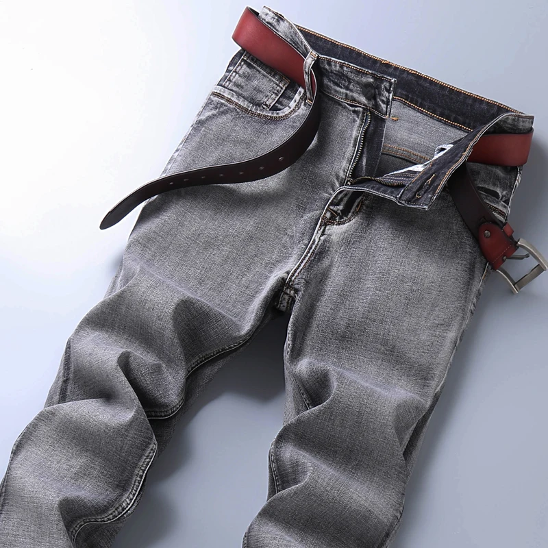 2022 New Men's Stretch Regular Fit Jeans Business Casual Classic Style Fashion Denim Trousers Male Black Blue Gray Pants
2022 New Men's Stretch Regular Fit Jeans Business Casual Classic Style Fashion Denim Trousers Male Black Blue Gray Pants