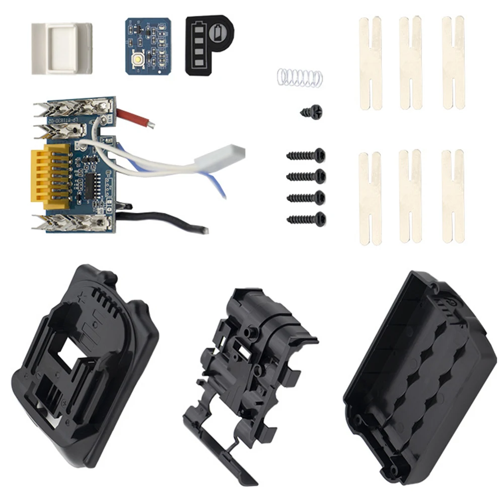 Plastic Battery Case PCB Charging Protection Board For Makita BL1830 BL1840 BL1850 Power Tool Accessories
Plastic Battery Case PCB Charging Protection Board For Makita BL1830 BL1840 BL1850 Power Tool Accessories