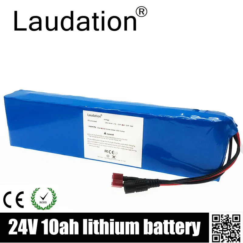 Laudation Electric bicycle Lithium Ion Battery 24V 10ah 29.4V 10000mAh 15A BMS 250W 350W 18650 Battery Pack Wheelchair Motor
Laudation Electric bicycle Lithium Ion Battery 24V 10ah 29.4V 10000mAh 15A BMS 250W 350W 18650 Battery Pack Wheelchair Motor