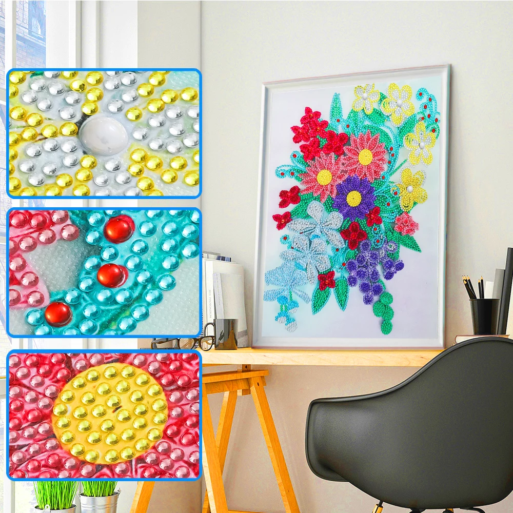 5D DIY Diamond Painting Flowers Special Shaped Drill Diamond Embroidery Mosaic Sunflower Cross Stitch Home Decoration Gift 
5D DIY Diamond Painting Flowers Special Shaped Drill Diamond Embroidery Mosaic Sunflower Cross Stitch Home Decoration Gift
