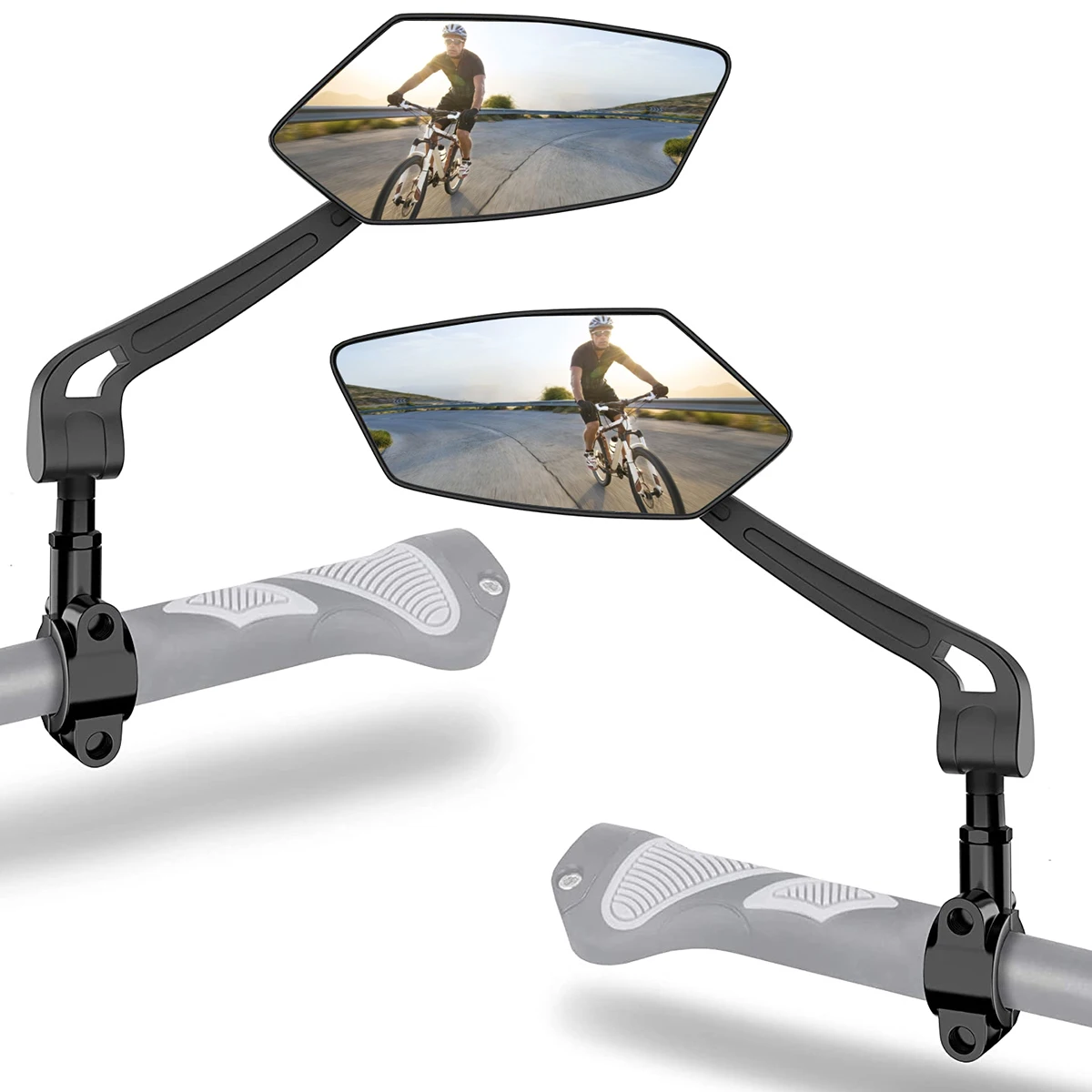 2pcs Bike Rear View Mirrors Foldable Bicycle Handlebar Rearview Mirror 360° Rotation Outdoor Cycling Wide Angle Bicycle Mirror
2pcs Bike Rear View Mirrors Foldable Bicycle Handlebar Rearview Mirror 360° Rotation Outdoor Cycling Wide Angle Bicycle Mirror
