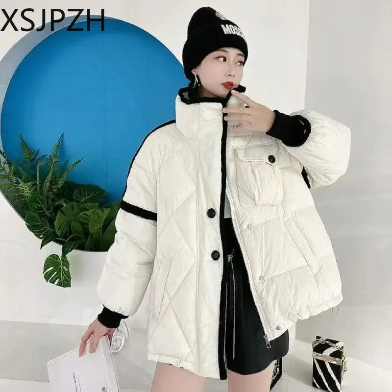 Down Jacket with Stand Collar Women Thick Parkas Outwear Female Tideway Overcoat Versatile Design Sense Winter New 2023
Down Jacket with Stand Collar Women Thick Parkas Outwear Female Tideway Overcoat Versatile Design Sense Winter New 2023