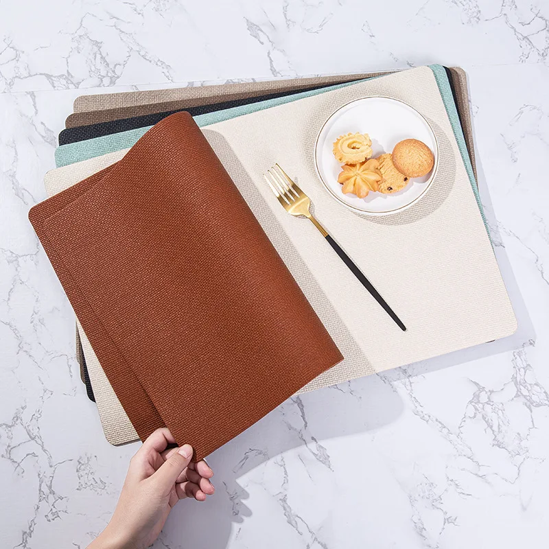 Placemat Pure PU Leather Western Placemat Thermal Insulation Mat Table Mat Waterproof, Non-slip Easy To Clean
Placemat Pure PU Leather Western Placemat Thermal Insulation Mat Table Mat Waterproof, Non-slip Easy To Clean