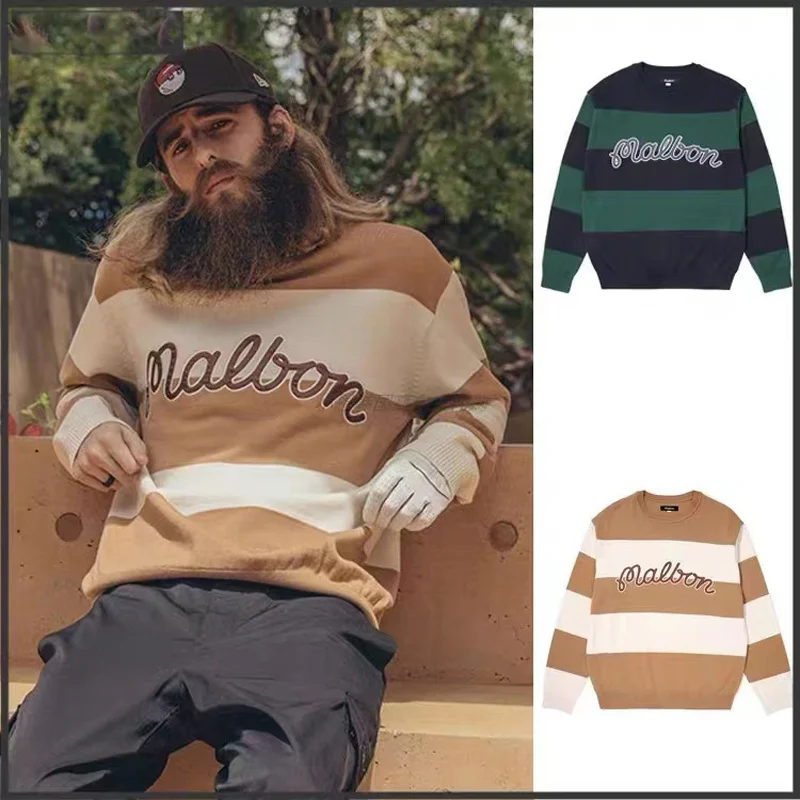 Malbon Golf Clothing Men T-shirt Long Sleeve Pullover Head Autumn Winter New Loose Golf Sweater
Malbon Golf Clothing Men T-shirt Long Sleeve Pullover Head Autumn Winter New Loose Golf Sweater