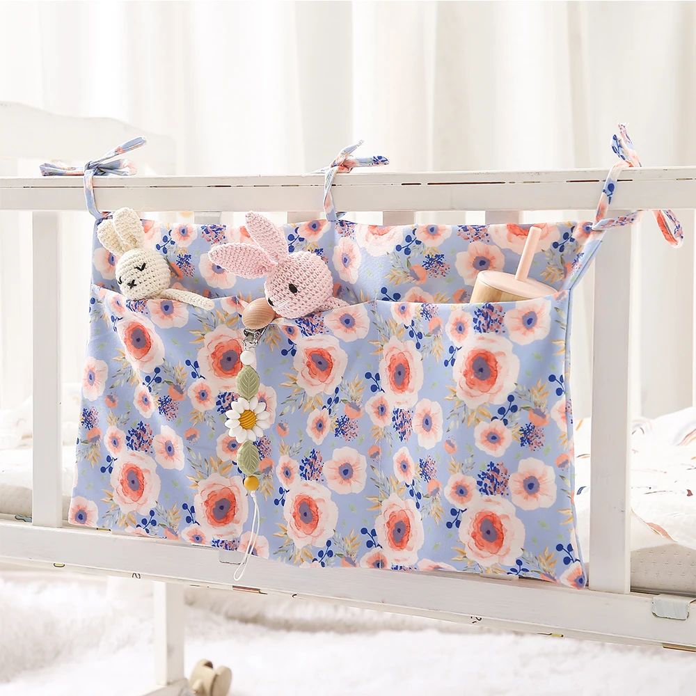 Portable Canvas Baby Crib Storage Bag Floral Large Capacity Hanging Crib Organizer Nursery Diaper For Baby Bed Accessories
Portable Canvas Baby Crib Storage Bag Floral Large Capacity Hanging Crib Organizer Nursery Diaper For Baby Bed Accessories