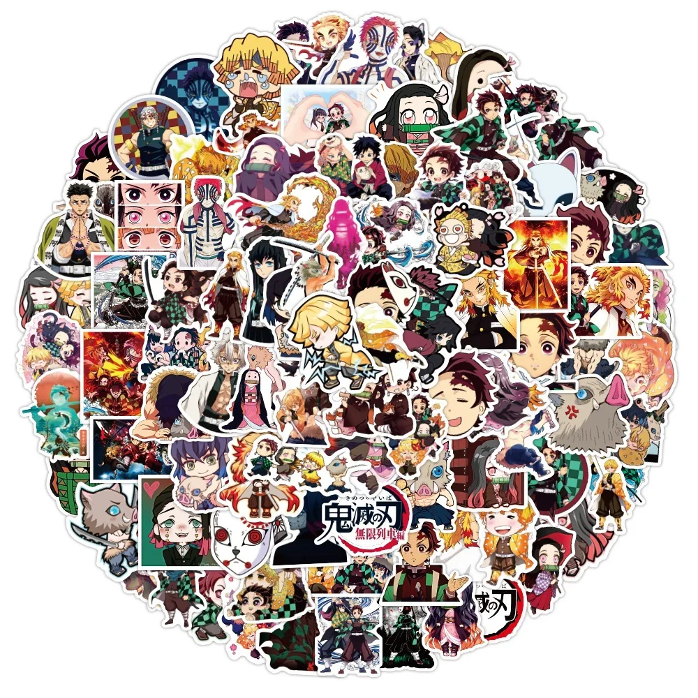 100pcs/set Japanese Anime Demon Slayer Waterproof Travel Luggage Sticker Scrapbooking DIY Diary Stationery Sticker School Office
100pcs/set Japanese Anime Demon Slayer Waterproof Travel Luggage Sticker Scrapbooking DIY Diary Stationery Sticker School Office
