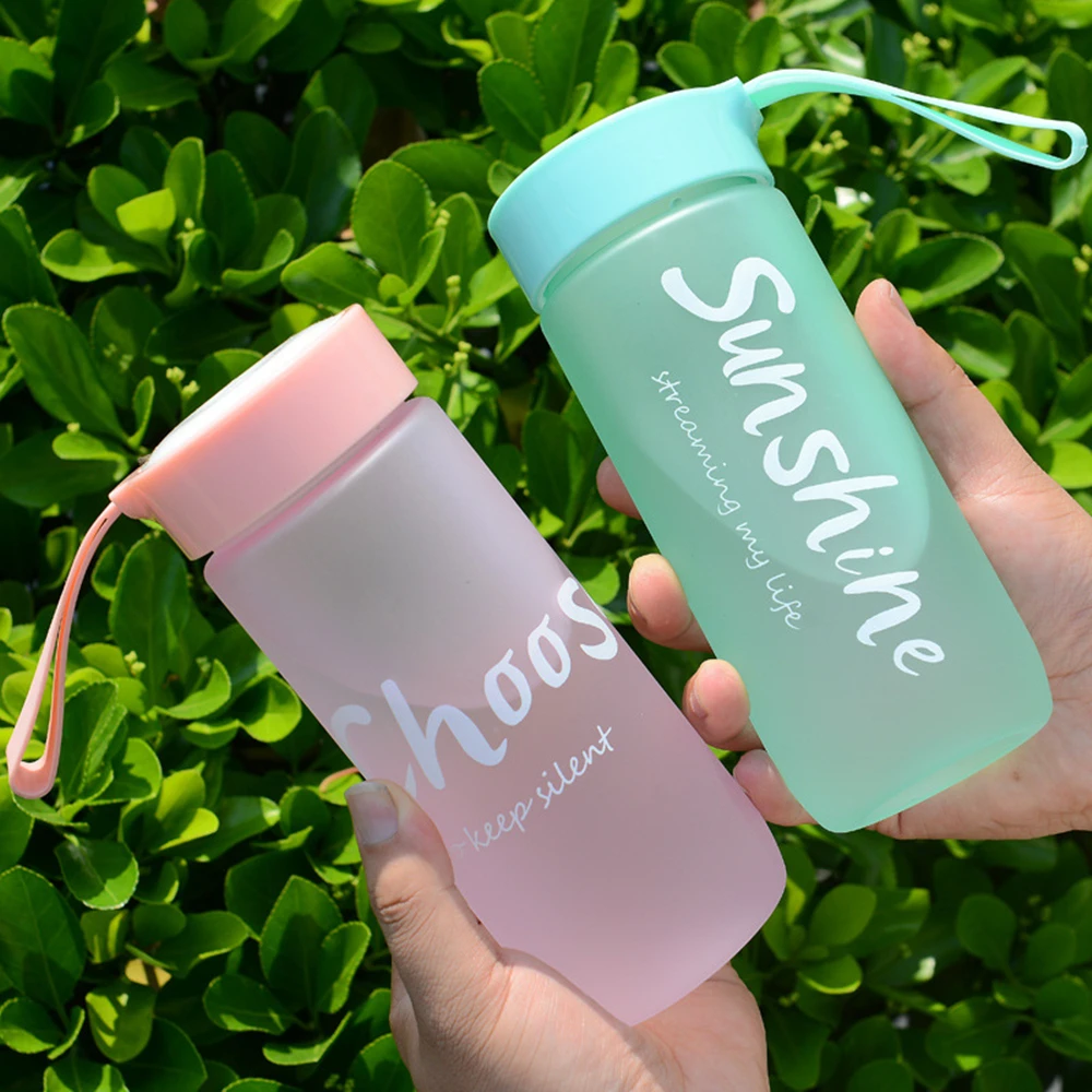 600ml Small Transparent Water Bottle For Drinking Bottle Portable Sport Creative Frosted Cup Kids Student With Rope Water Cup
600ml Small Transparent Water Bottle For Drinking Bottle Portable Sport Creative Frosted Cup Kids Student With Rope Water Cup