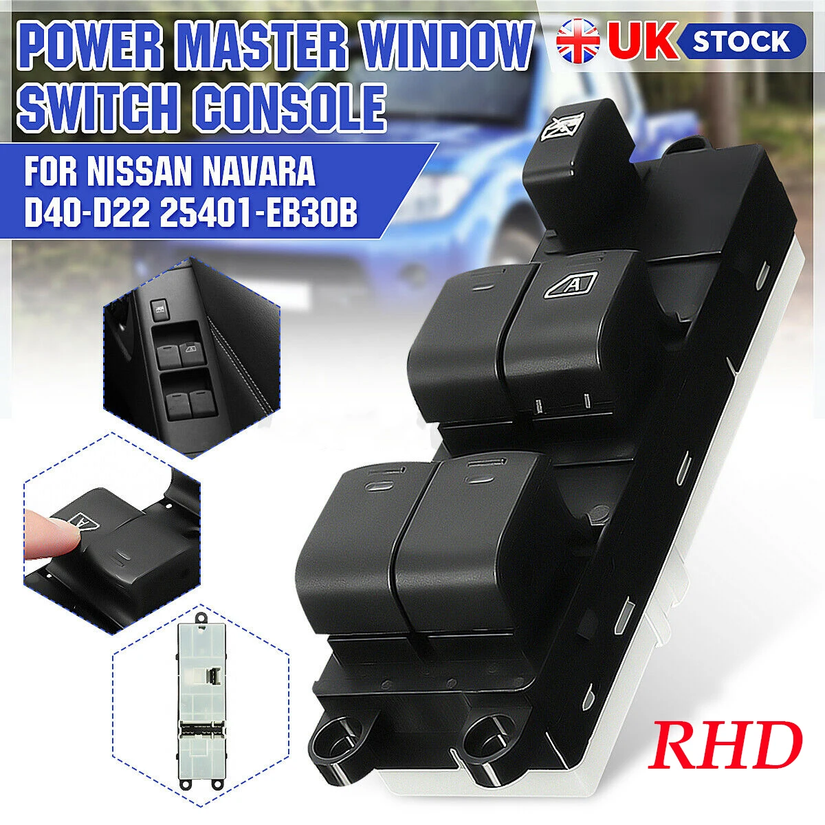 For Nissan Navara Qashqai Electric Power Window Switch 2005-2017 Swich Button 25401EB30B High Quality
For Nissan Navara Qashqai Electric Power Window Switch 2005-2017 Swich Button 25401EB30B High Quality