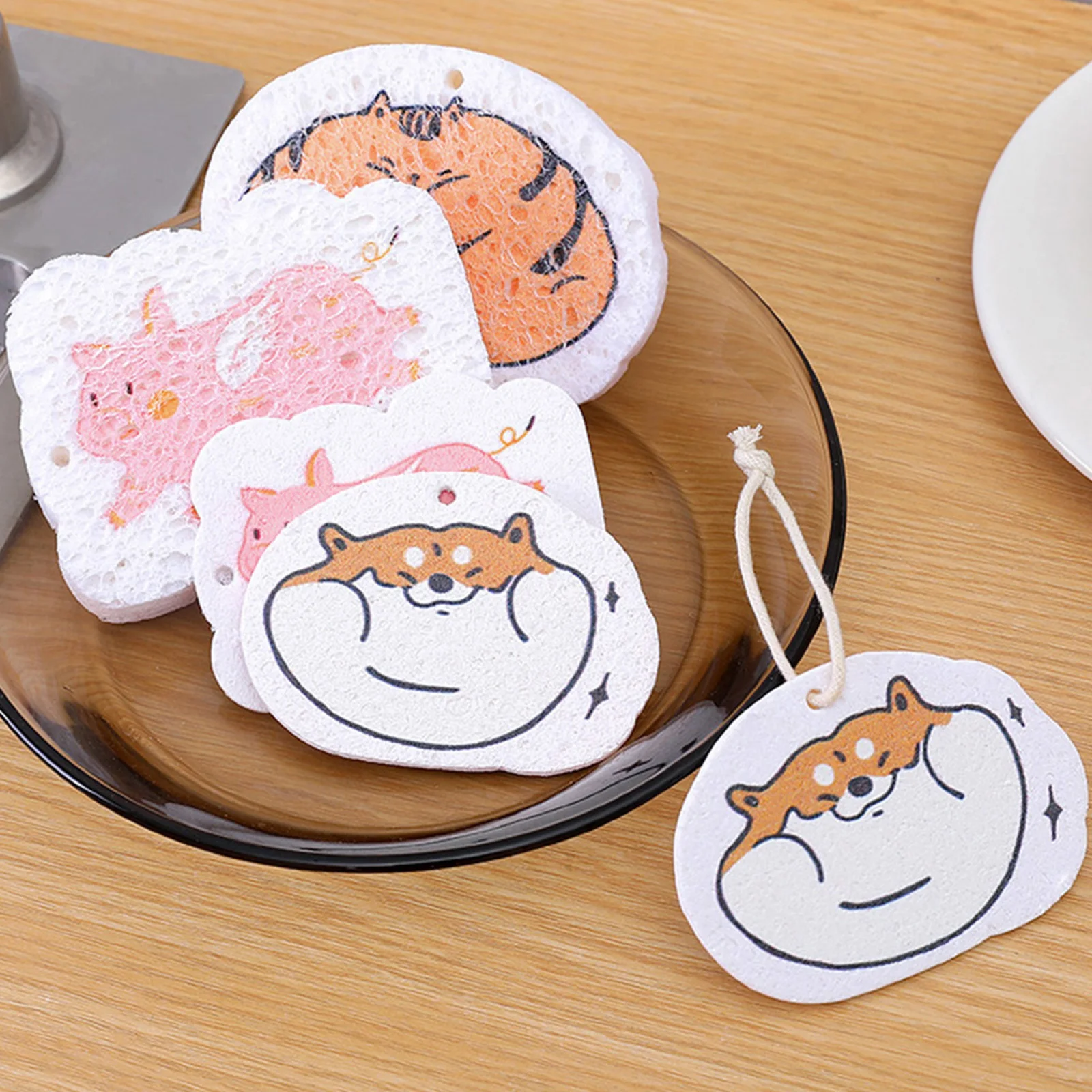 Cartoon Animal Printed Dish Cloth Absorbent Compressed Cleaner Dishcloth Non-Stick Oil Sponge Brush Kitchen Bathroom Cleaning
Cartoon Animal Printed Dish Cloth Absorbent Compressed Cleaner Dishcloth Non-Stick Oil Sponge Brush Kitchen Bathroom Cleaning
