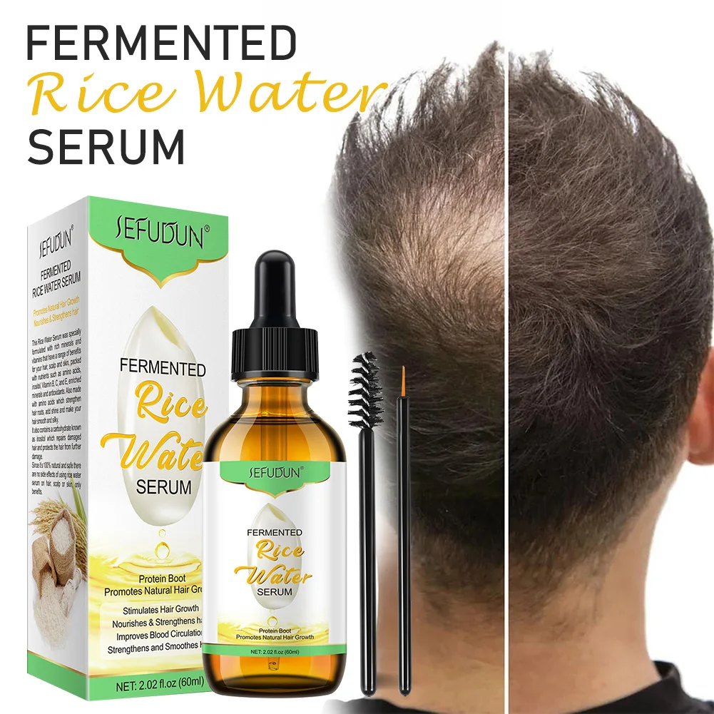 1pc 60ml Fermented Rice Water Hair Serum Reduce Hair Loss Dryness Nourishing Smooth Hair Essential Oil Damaged Hair Repair Care
1pc 60ml Fermented Rice Water Hair Serum Reduce Hair Loss Dryness Nourishing Smooth Hair Essential Oil Damaged Hair Repair Care