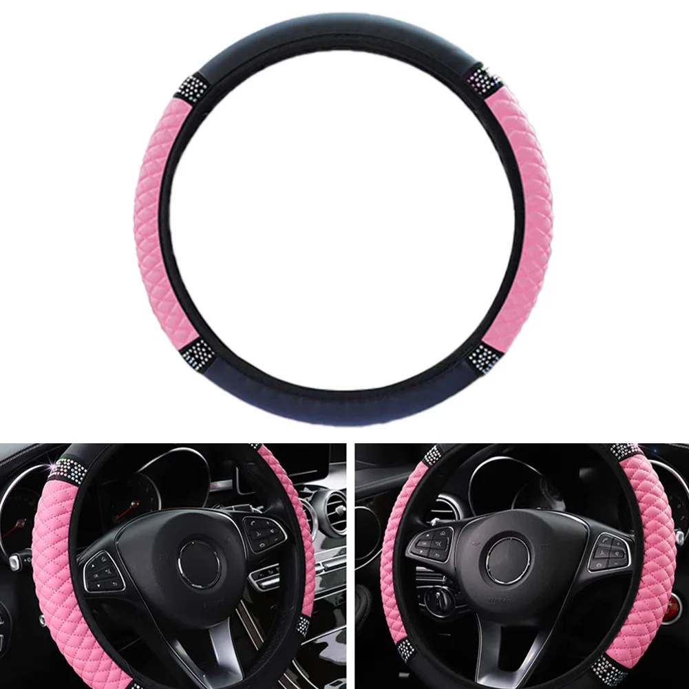 High Quality Auto Accessories Car Steering Wheel Cover Car Interior Decoration Parts Diamond Pink Quick Release
High Quality Auto Accessories Car Steering Wheel Cover Car Interior Decoration Parts Diamond Pink Quick Release