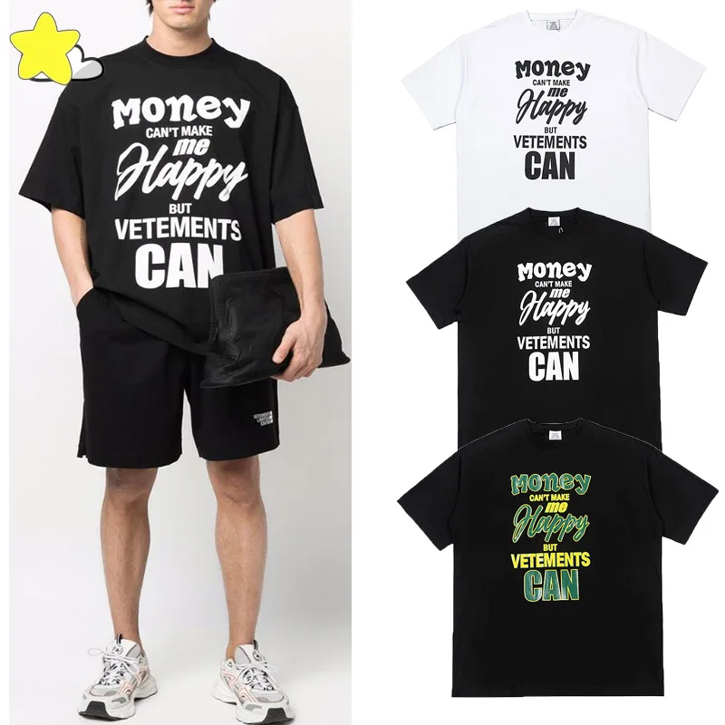 Letters Slogan Printing Vetements T-Shirt Men Women Heavy Fabric Loose VTM Tee Streetwear Fashion Black White Short Sleeve 
Letters Slogan Printing Vetements T-Shirt Men Women Heavy Fabric Loose VTM Tee Streetwear Fashion Black White Short Sleeve