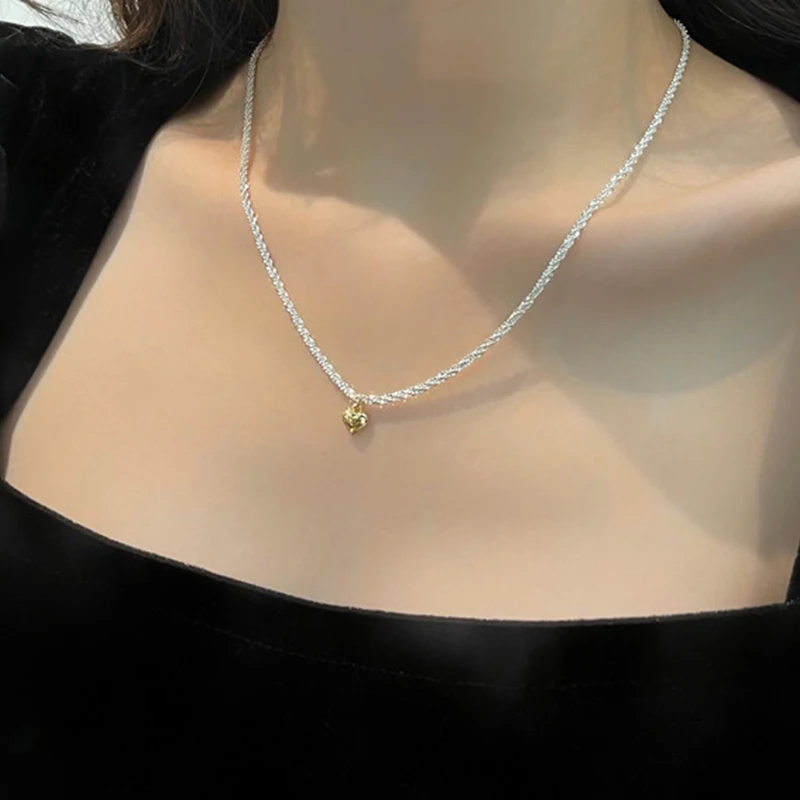 Fashion Korea Simple Sparkling Love Necklace Female Clavicle Chain Party Jewelry Exquisite Birthday Gifts
Fashion Korea Simple Sparkling Love Necklace Female Clavicle Chain Party Jewelry Exquisite Birthday Gifts