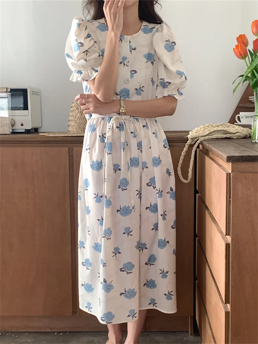 Alien Kitty Girls Sweet Hot Women Long Dress Puff Sleeves Chiffon Summer Lace-Up Florals Printed Gentle Stylish Casual Vestidos
Alien Kitty Girls Sweet Hot Women Long Dress Puff Sleeves Chiffon Summer Lace-Up Florals Printed Gentle Stylish Casual Vestidos