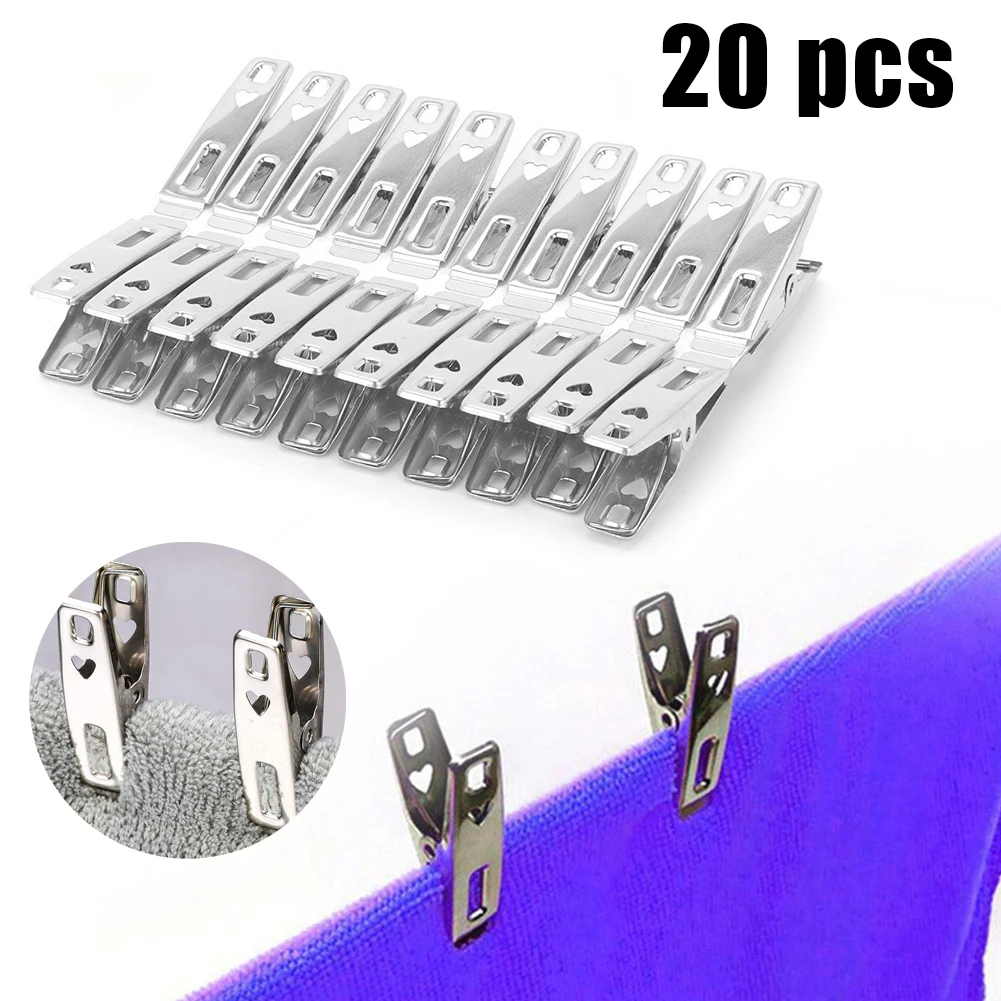 Clothes Cloth Clip Stainless Steel Stainless Steel Spring 20Pcs Durable Rust Free Durable And Practical Metal Clothes Pegs
Clothes Cloth Clip Stainless Steel Stainless Steel Spring 20Pcs Durable Rust Free Durable And Practical Metal Clothes Pegs