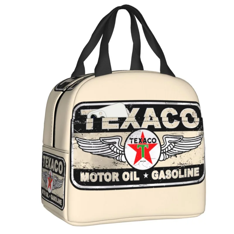 Vintage Texaco Sign Lunch Bag for Work School Reusable Picnic Thermal Cooler Insulated Lunch Box Women Children Tote Container 
Vintage Texaco Sign Lunch Bag for Work School Reusable Picnic Thermal Cooler Insulated Lunch Box Women Children Tote Container