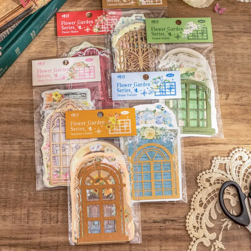 15pcs/Pack Flower Garden Window Door Sticker Journal Decoration Vintage Scrapbook Collage Hollow Out Craft Stickers
15pcs/Pack Flower Garden Window Door Sticker Journal Decoration Vintage Scrapbook Collage Hollow Out Craft Stickers