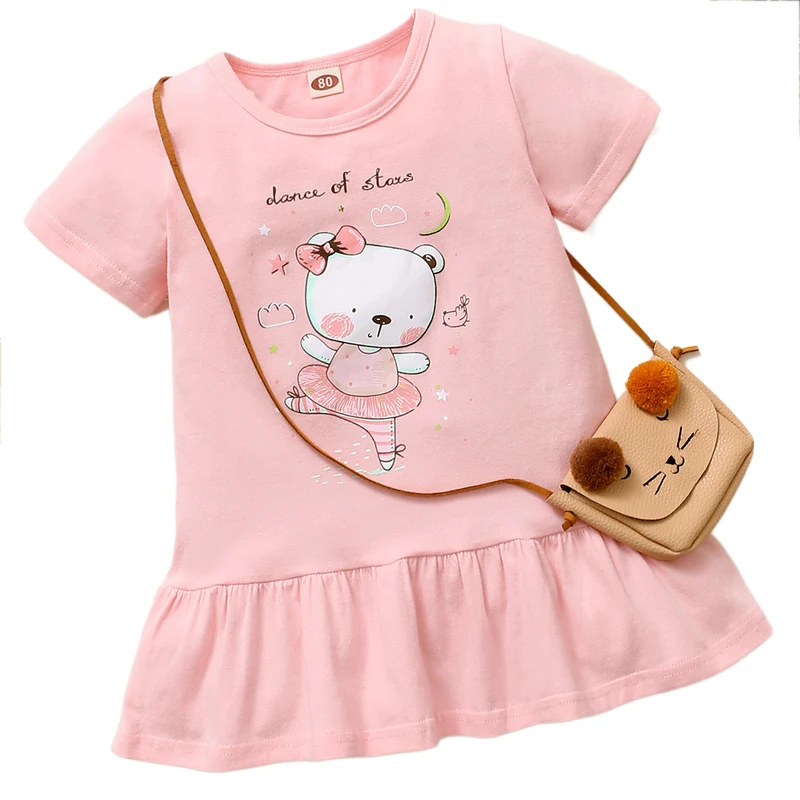 Baby Girl Princess Cotton Cute Dress Short Sleeve Infant Newborn Girl Pink Vestido Baby Girls Clothes 0-18M Loose T Shirt Dress
Baby Girl Princess Cotton Cute Dress Short Sleeve Infant Newborn Girl Pink Vestido Baby Girls Clothes 0-18M Loose T Shirt Dress