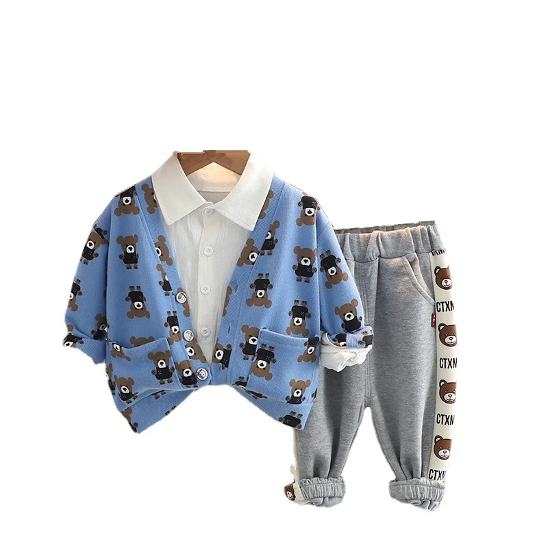 New Children Spring Autumn Clothes Kids Boys Girls Jacket T Shirt Pants 3Pcs/sets Baby Infant Clothing Toddler Cartoon Tracksuit
New Children Spring Autumn Clothes Kids Boys Girls Jacket T Shirt Pants 3Pcs/sets Baby Infant Clothing Toddler Cartoon Tracksuit