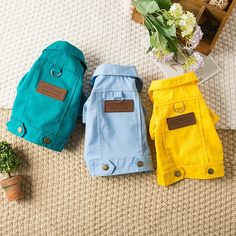 Tractive Pet Denim Coat With D-Shaped Belt Loop Wearable With Traction Rope Spring And Autumn Thin Small Dog And Cat Clothing
Tractive Pet Denim Coat With D-Shaped Belt Loop Wearable With Traction Rope Spring And Autumn Thin Small Dog And Cat Clothing