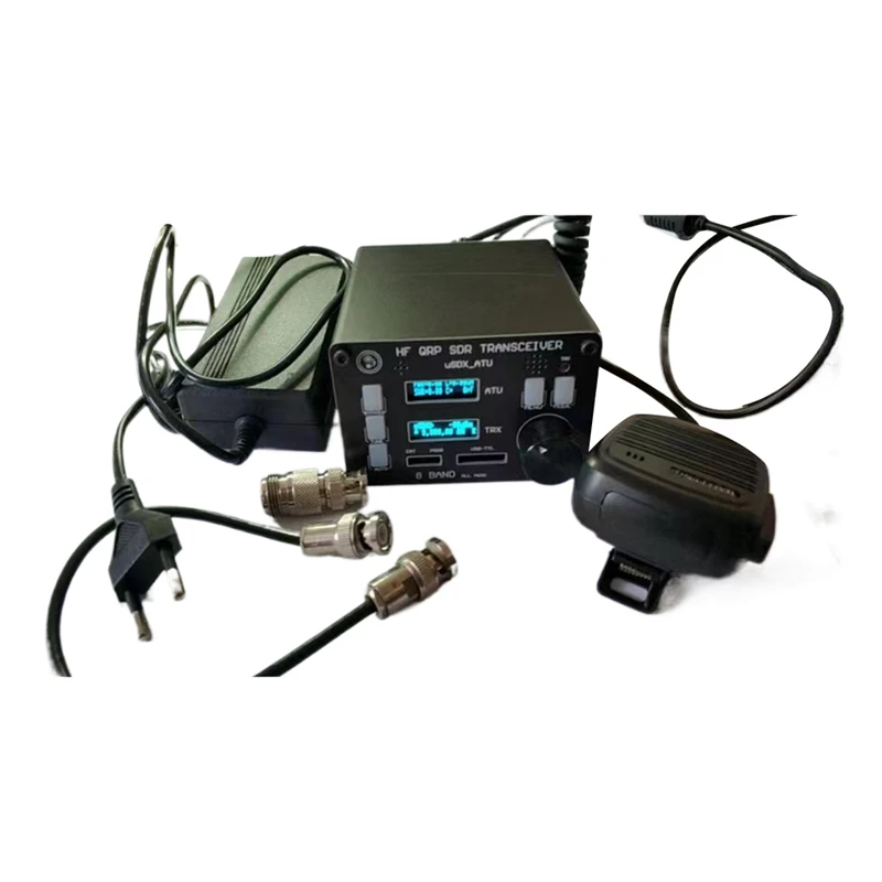 USDX SDR Transceiver All Mode 8 Band HF Ham Radio QRP CW Transceiver Built-In ATU-100 Antenna Tuner Dual OLED(EU Plug)
USDX SDR Transceiver All Mode 8 Band HF Ham Radio QRP CW Transceiver Built-In ATU-100 Antenna Tuner Dual OLED(EU Plug)