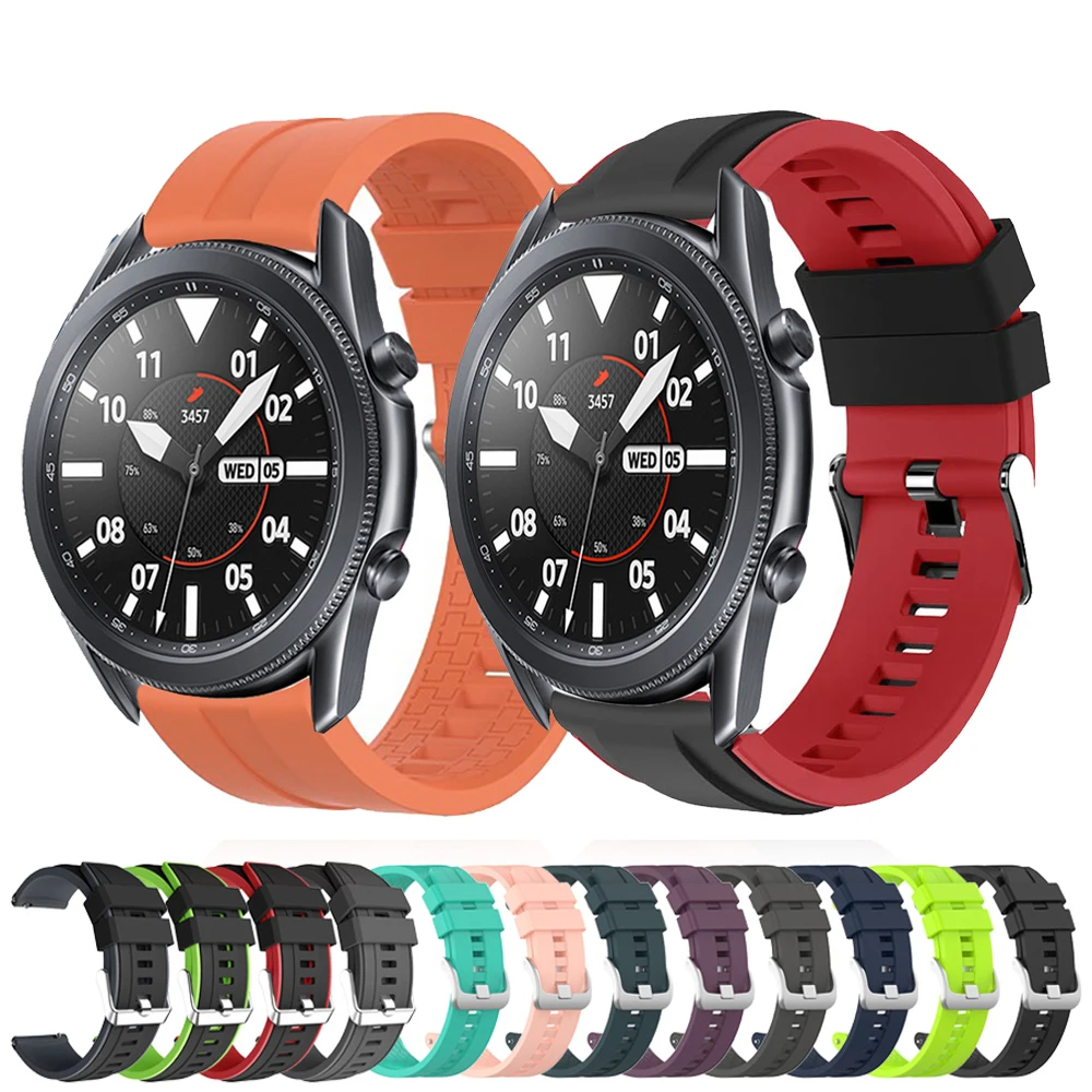 Ремешок силиконовый для Samsung Galaxy Watch 3 41 мм 45 мм, спортивный браслет для Galaxy 42 мм 46 мм/Gear S2 S3 Watch, 20/22 мм
Ремешок силиконовый для Samsung Galaxy Watch 3 41 мм 45 мм, спортивный браслет для Galaxy 42 мм 46 мм/Gear S2 S3 Watch, 20/22 мм