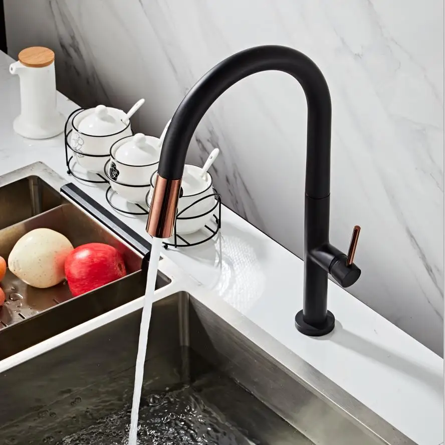 Chrome/Black Mixing Faucet Black Faucet Single Hole Pull Out Spout Kitchen Sink Mixing Faucet
Chrome/Black Mixing Faucet Black Faucet Single Hole Pull Out Spout Kitchen Sink Mixing Faucet