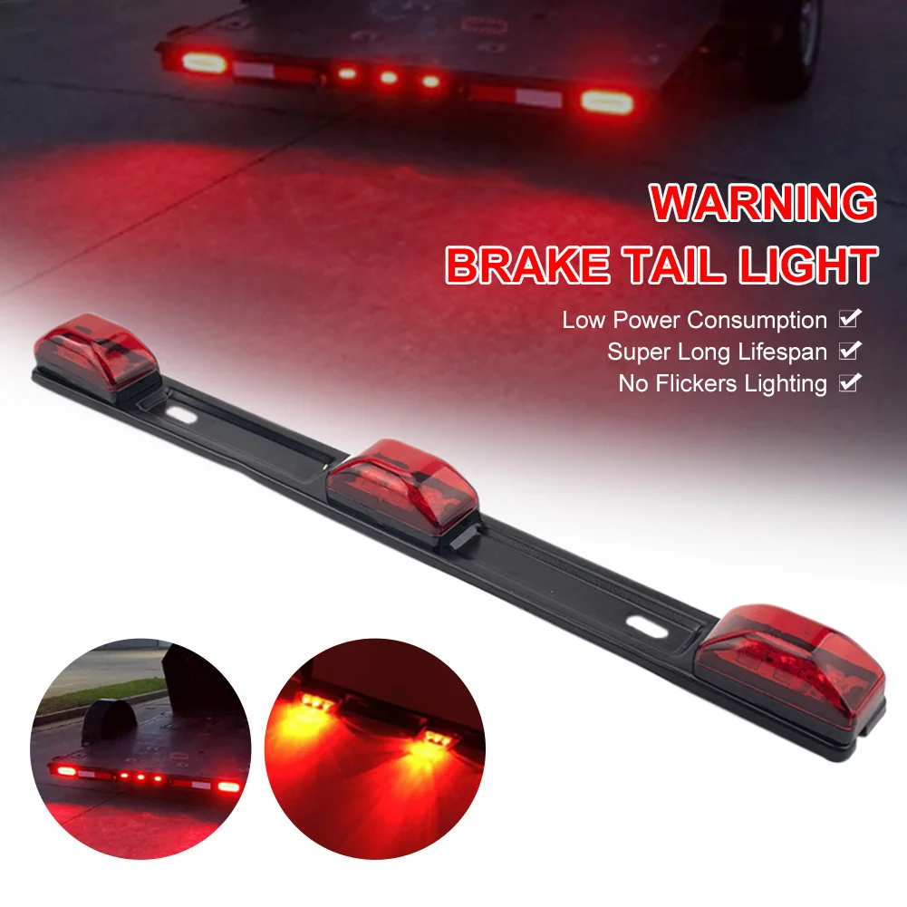 Clearance LED Light Bar 12V 9LED Stainless Steel ID Marker Side Lights Red 3-Light LED Identification Lights for Truck Trailer
Clearance LED Light Bar 12V 9LED Stainless Steel ID Marker Side Lights Red 3-Light LED Identification Lights for Truck Trailer