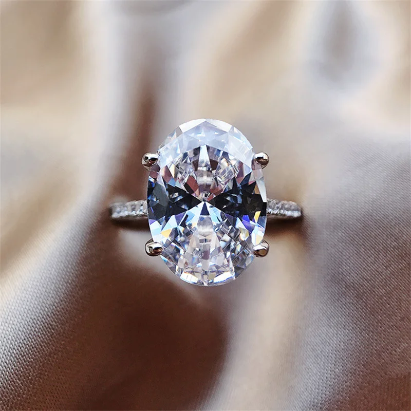 Wish Cross border New European and American 10 * 14 Large Oval Plating White Gold Zircon Ring Jewelry Ring Female
Wish Cross border New European and American 10 * 14 Large Oval Plating White Gold Zircon Ring Jewelry Ring Female